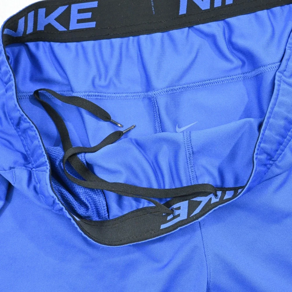 Nike Athletic Shorts Mens XL Blue Dri-FIT Elastic Waist‎ Pockets Training Gym 7